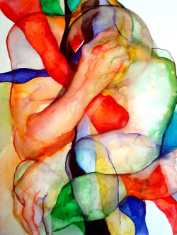 Color Abstraction of a Male Figure