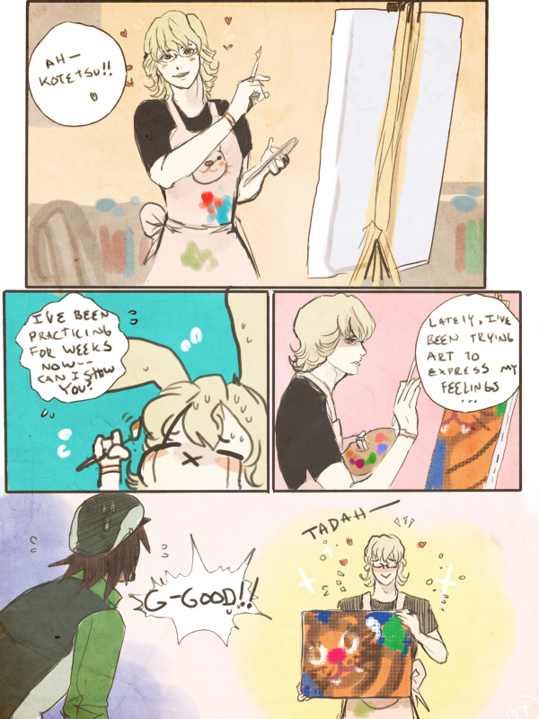 yummytomatoes:  It’s hard to say he’s terrible when he’s so proud of it!cruddy