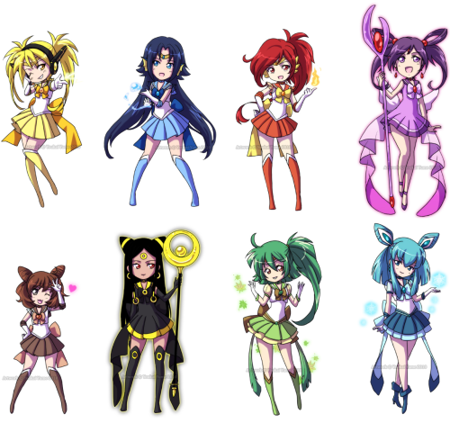 drawsonwallswithcrayons:  gottacatchemall:  [Pokemon Senshi]  look at how adorable i’d be :3 