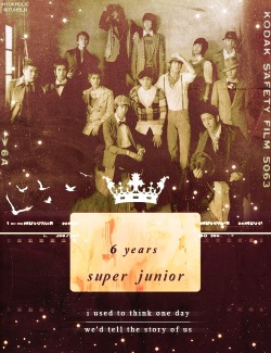 hyeokjae:  Happy 6th Anniversary to Super Junior ♥ 