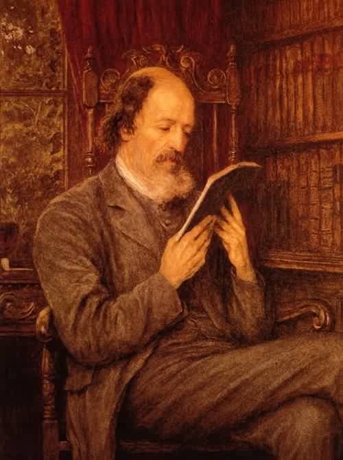 Alfred Lord Tennyson,Helen Allingham.English (1848-1926)