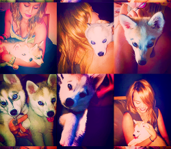 hopefortryingtimes:  Miley and Floyd pictures from Twitter. 