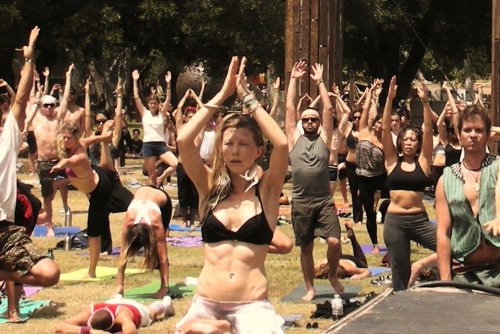 This is one of my fondest memories of Lightning in a Bottle 2011: yoga under the Earth Harp. It was an amazing spiritual experience.
That’s me in the tank top, bandana, and sunglasses almost in the middle of the picture. If this picture would have...