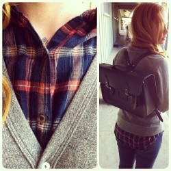 Today with my new Cambridge satchel backpack.