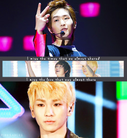 pinksabers:  Onew + Key (OnKey) edit for »fluffypinksky