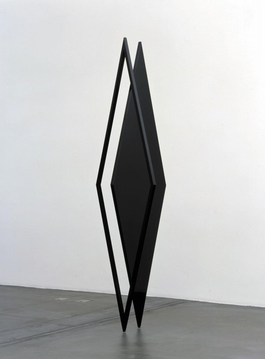 monochromemono:  Eva Rothschild, Diamond Day, 2003, powder coated steel, 55 x 55