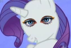 ponieswithhumaneyes:  Rarity with human eyes.