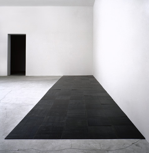 monochromemono:  Carl Andre 5 x 20 Altstadt Rectangle, 1967. 