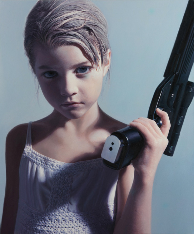 no:  Jana (mixed media on canvas) - by Gottfried Helnwein   I&rsquo;ll have a