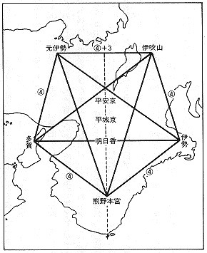 7at1stroke:   ～大地に浮かび上がる魔方陣～ 畿内の特大五芒星