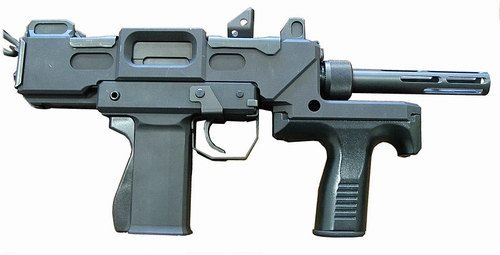 cruisingwithgunhead:  Minebea PM-9 of Japan, essentially an Uzi clone. 