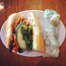 Lunch with @alyshanett. Showing her the best banh mi in town.  (Taken with Instagram at Pho Van)