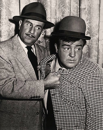 retrogasm:  Abbott &amp; Costello I think one quality a man should look for when