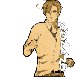 yummytomatoes:  Random urge to draw Romano