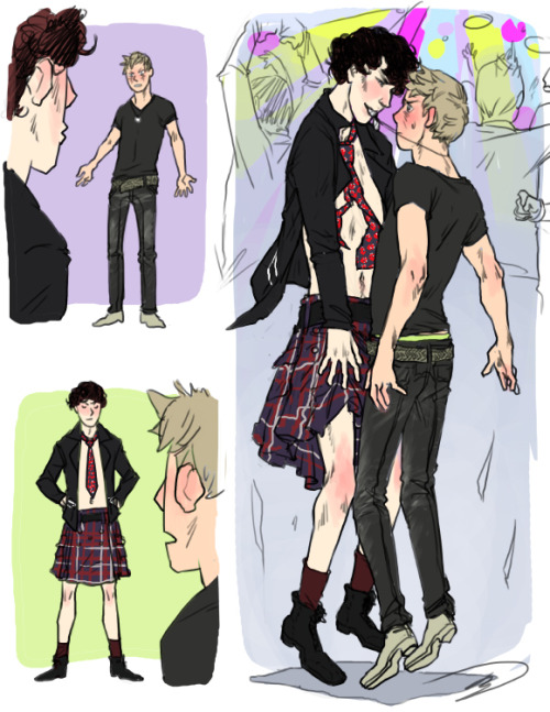 reapersun:PARTY DAYfanart for every fanfic where they go undercover at a gay club for a case and end