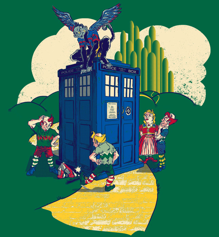 Doctor Who changed the Wizard of Oz story that we have come to know in Raz’s new shirt design. On sale today (11/8) at Shirt Punch for $10.
Contest Time!: Win a free shirt by going to Shirt Punch’s Facebook page and giving them a like / share on the...