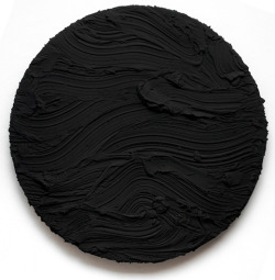  Jason Martin Black Tondo, 2010 Pure pigment