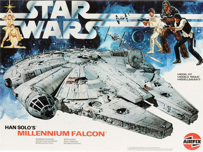 ratherchildish:  WHOSE Millennium Falcon?  Yeah.  Don’t forget it.  (Airfix,
