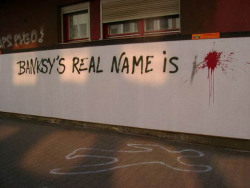 deludedsoul:  vipeur:  hail-whore-gore:  gulping:  THIS IS AMAZING  BANKSY IS THE FUCKING BEST.   SO MUCH LOVE FOR BANKSY  this is still my fave