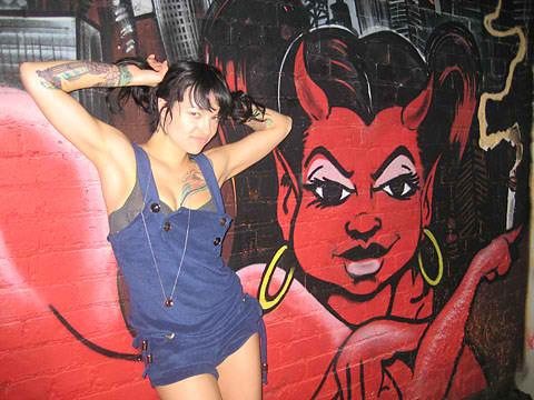 Sexy she devil she is! Burn me baby!