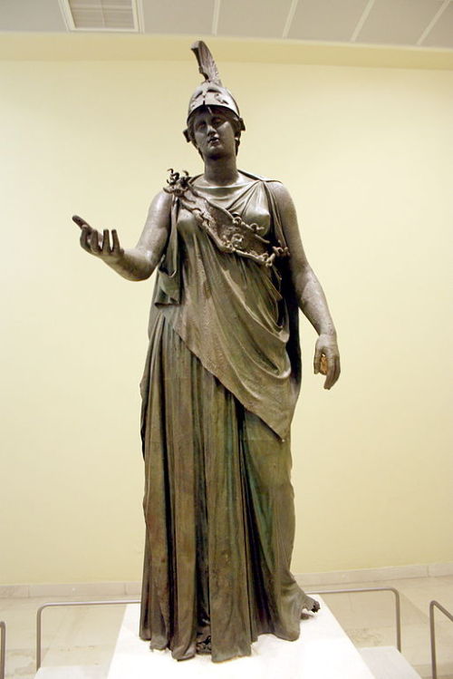 museedart:Athena, from a warehouse in Piraeus destroyed in the 1st century BCE, possibly by Sulla; c