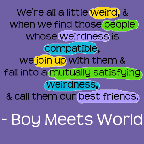  90’s Vectors’ Boy Meets World Quotes Part 1 