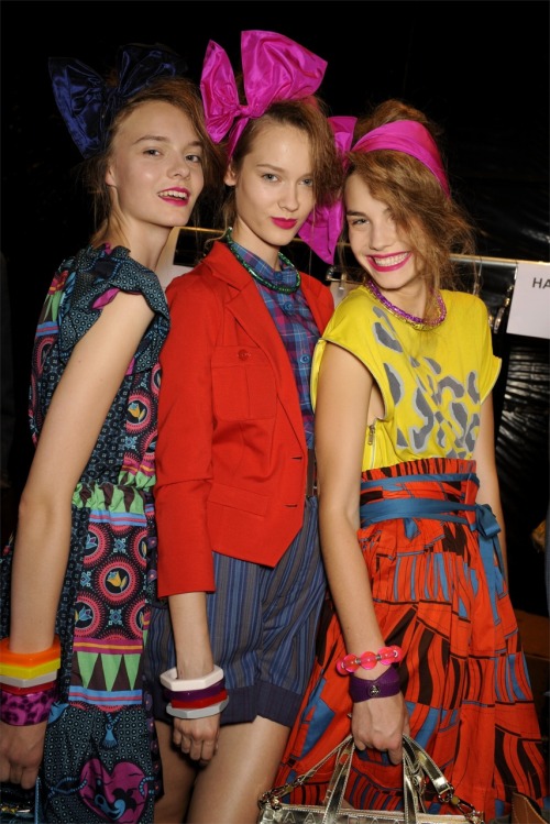 classy-edge: catwalkqueens: Nimue Smit, Monika Jagaciak &amp; Julija Steponaviciute 