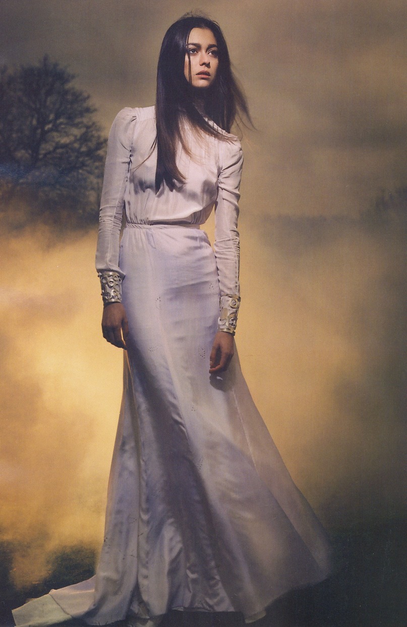 thefashionatelier:  Morgane Dubled photographed for Harper’s Bazaar UK April 2006