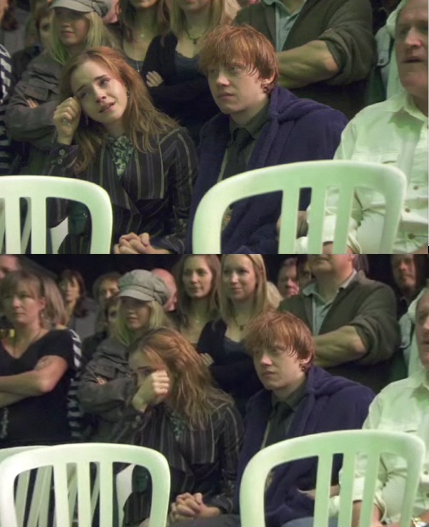  Rupert e Emma de mãos dadas vendo o vídeo de despedida *—-* 