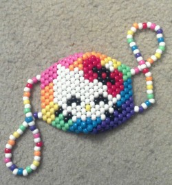 Comicalchaos:  Hello Kitty Rainbow Face Mask &Amp;Lt;3 This Is Like My Masterpiece