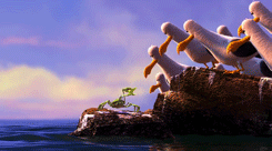 equestrienne-violinist:pixarmovies:Mine.That crab is such a ninja.