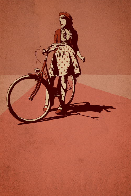 artforadults: fixed gear bike illustrations by Adams Carvalho via