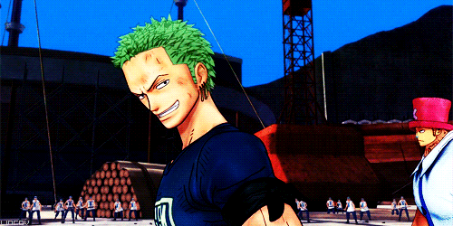  Sanji: Hey, Marimo! I thought you were lost.Zoro: Did you say something, spiral