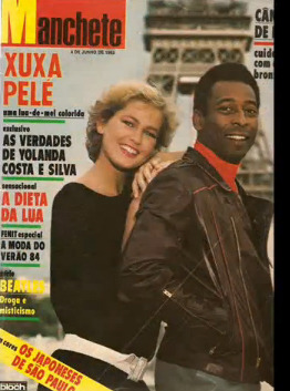 vintagemadeinbrazil:Xuxa and Pelé, Manchete covers, 1980’s