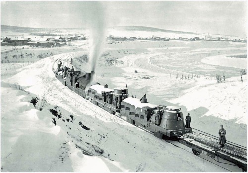 Orlík Czech armored train(former Zaamuret), Yenisei province, Russia, 1919via: firsttimeuser