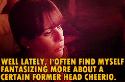 nakedhermione:  lesbianfangirl:  Meet Rachel from William McKinley High School’s Glee club. She’s about to willingly be smothered by a sweaty, out-of-breath sack of potato. This fate could have been avoided if she had a sassy gay  friend.  what the