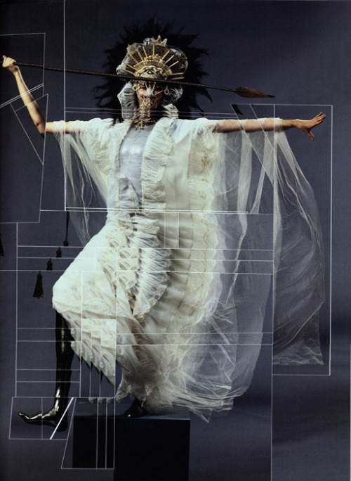 66lanvin:  iplayyourfuries:  Bjork // Jean-Paul Goude   JIGSAW falling into PLACE……….No.1