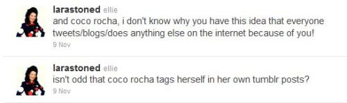 coco rocha’s direct message to me after i simply tweeted a few of my thoughts concerning her