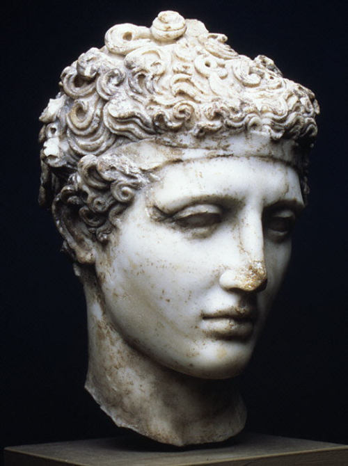 toomuchart:Unknown Artist (Roman), Marble head of an athlete, c. 138-192.