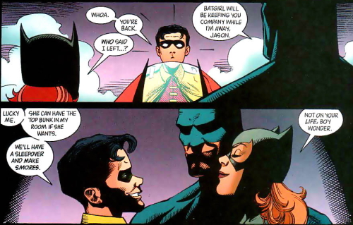 lusilly: discowing: shelletor: The best sleepover. [Gotham Knights #43] I love how fearlessly he&rsq