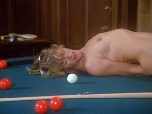 With David Morris, &ldquo;The Pool Table Scene,&rdquo; Insatiable, 1980.