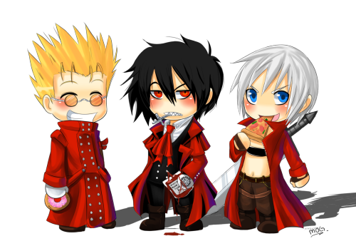 chickenoverlord:Them red coats this picture is oldI wanted to do a mini comic with these 3