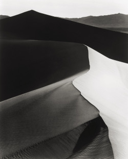 Sand Dunes, Sunrise, Death Valley National Monument, California photo by Ansel Adams, 1948