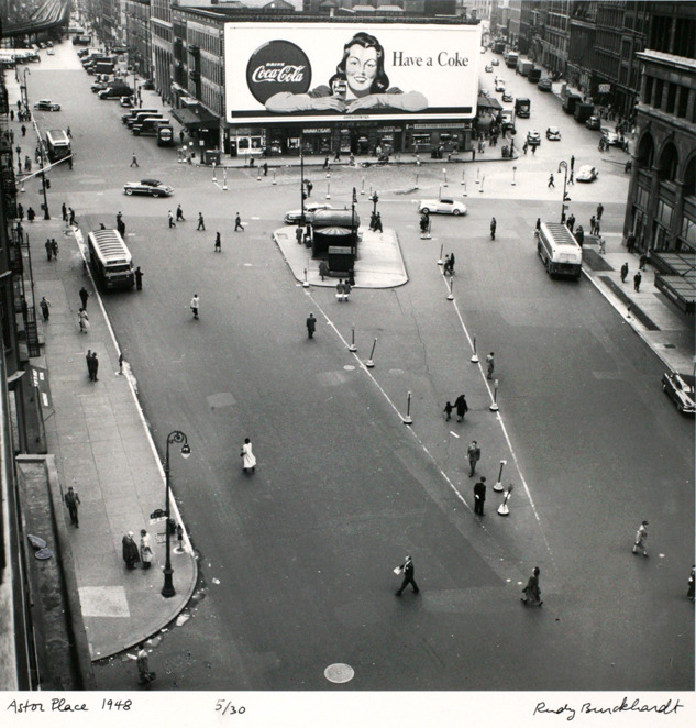 Rudy Burckhardt
Astor Place, New York City, 1948