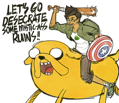 neophytecherryglare:averyniceprince:adventure time with jake the dog and jake the humanBR8K H34DS!!!