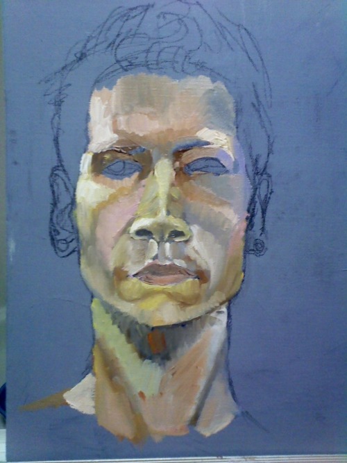 I started playing around with oil paints last night. They make painting SO EASY. I never realized ho