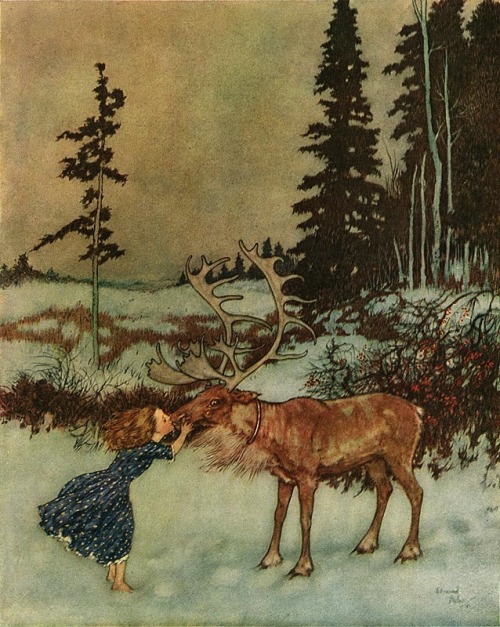 snaakks: Edmund Dulac’s illustration for Hans Christian Andersen’s The Snow Queen, 