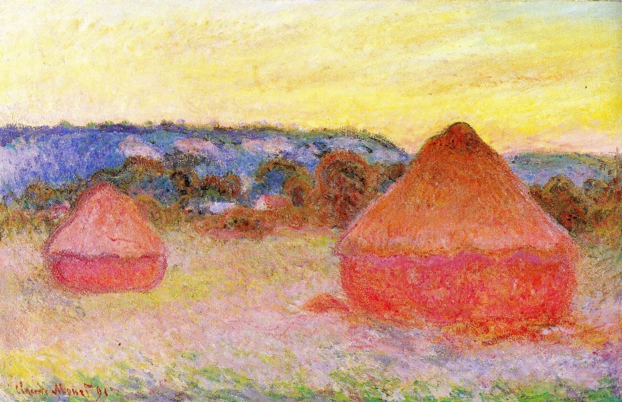 dontsingalongwithme answered your question:
haystacks by monet..idr which though