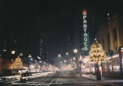  Hollywood Boulevard decorated for Christmas