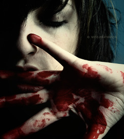 darkkaart:  soaked red for what she saidby *Miss-Deathwish